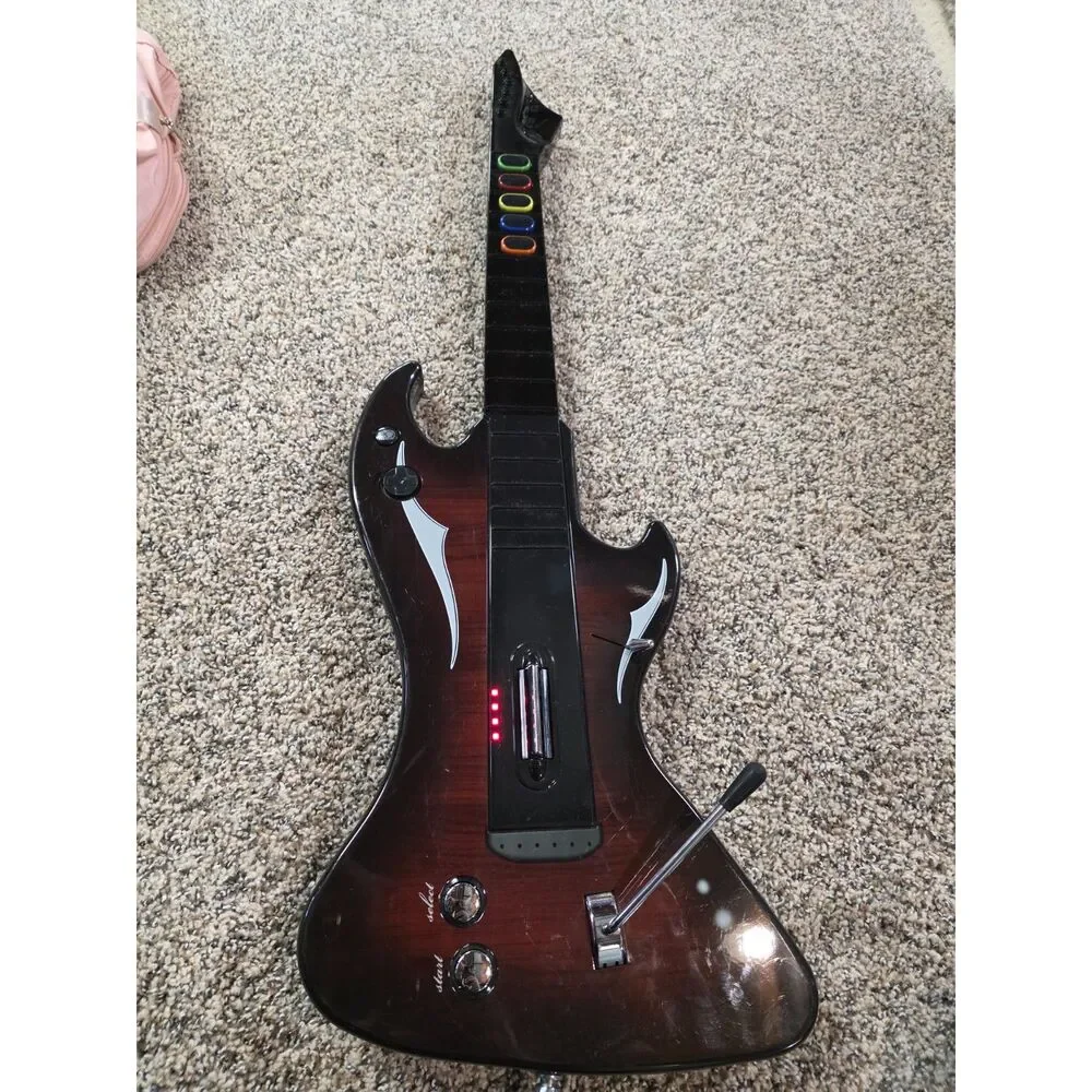 Guitar Hero Psyclone Essentials The Kingmaker Wireless Ps2/ps3 Guitar-No Dongle